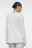 Лонгслив oversize хлопковый с вырезом-лодочкой - цвет белый - 4