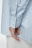 Блузка-рубашка oversize хлопковая удлиненная - цвет голубой - 7