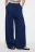 Брюки-палаццо широкие вискозные с высокой посадкой - цвет синий - 6