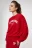 Свитшот oversize хлопковый с утяжками и стопперами - цвет красный - 8