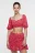 Блузка-топ вискозная укороченная с открытой спинкой - цвет розовый - 2