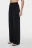 Брюки прямые свободные с поясом на резинке - цвет черный - 3