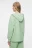 Толстовка oversize хлопковая на молнии с капюшоном - цвет зеленый - 3