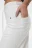 Джинсы wide leg широкие с поясом-шнурком в кулиске - цвет белый - 6