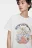 Футболка oversize хлопковая с принтом и надписью - цвет белый - 7
