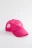 Бейсболка хлопковая с длинным козырьком и принтом - цвет розовый - 1