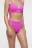 Трусики-стринги купальные с высокой посадкой - цвет розовый - 1