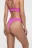 Трусики-стринги купальные с высокой посадкой - цвет розовый - 2