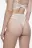 Трусики-стринги кружевные с высокой посадкой - цвет ванильный - 3