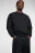 Свитшот oversize хлопковый однотонный - цвет черный - 8