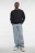 Свитшот oversize хлопковый однотонный - цвет черный - 4