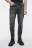 Джинсы slim fit укороченные со средней посадкой - цвет серый - 1