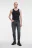 Джинсы slim fit укороченные со средней посадкой - цвет серый - 4