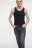 Джинсы slim fit укороченные со средней посадкой - цвет серый - 8