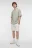 Футболка oversize хлопковая с разрезами по бокам - цвет зеленый - 4