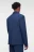 Пиджак slim fit однобортный из костюмной ткани - цвет синий - 3