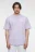 Футболка oversize хлопковая с принтом-надписью - цвет фиолетовый - 2
