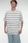 Футболка oversize fit хлопковая в полоску - цвет черный - 1