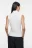 Водолазка вискозная облегающая без рукавов - цвет белый - 4