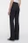 Брюки клеш облегающие костюмные с высокой посадкой - цвет черный - 3