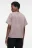 Футболка oversize хлопковая с вареным эффектом - цвет коричневый - 4