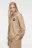 Худи oversize хлопковая на молнии с капюшоном - цвет бежевый - 4