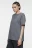 Футболка oversize хлопковая с металлическим пирсингом - цвет серый - 2