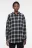 Рубашка oversize фланелевая с принтом в клетку - цвет черный - 2