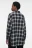 Рубашка oversize фланелевая с принтом в клетку - цвет черный - 4
