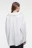 Рубашка oversize хлопковая с вшитым топом-майкой - цвет белый - 4