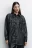 Рубашка oversize из искусственной кожи с бахромой на спине - цвет черный - 3