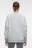 Свитшот oversize хлопковый утепленный с принтом и надписью - цвет серый - 4