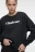 Свитшот oversize хлопковый утепленный с принтом и надписью - цвет черный - 7