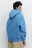 Худи oversize утепленная с начесом и капюшоном - цвет голубой - 4