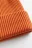 Шапка-бини вязаная из переработанного полиэстера - цвет оранжевый - 2