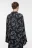 Блузка oversize домашняя сатиновая с длинным рукавом - цвет мультиколор - 4