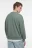 Свитшот хлопковый с накладным карманом на груди - цвет зеленый - 4