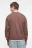 Свитшот хлопковый с накладным карманом на груди - цвет коричневый - 4