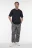 Футболка oversize хлопковая удлиненная - цвет черный - 4