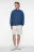 Свитшот oversize базовый из футера без утепления - цвет синий - 1