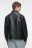 Куртка-рубашка oversize из искусственной кожи - цвет черный - 4