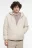 Худи oversize на молнии флисовая с капюшоном - цвет ванильный - 3