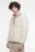 Худи oversize на молнии флисовая с капюшоном - цвет ванильный - 4