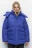 Куртка oversize стеганая утепленная с капюшоном - цвет синий - 3