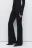 Брюки клеш облегающие костюмные со средней посадкой - цвет черный - 3