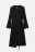 Платье миди с запахом и расклешенными рукавами - цвет черный - 7