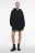 Худи oversize флисовая с капюшоном и карманами - цвет черный - 4