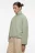 Толстовка oversize из флиса с воротником на молнии - цвет серый - 3