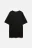 Футболка oversize хлопковая однотонная - цвет черный - 7