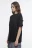 Футболка oversize хлопковая однотонная - цвет черный - 4
